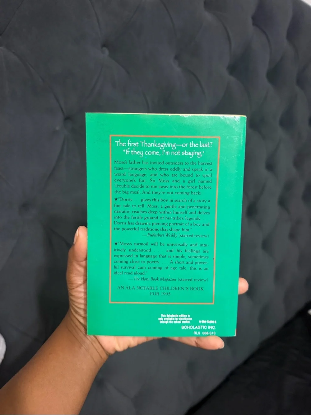 Scholastic 'Guests' Juvenile Hardcover in Green and Gold